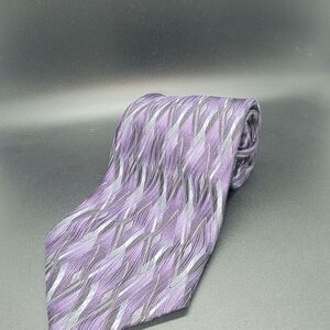 Arrow Purple and Gray Patterned Tie